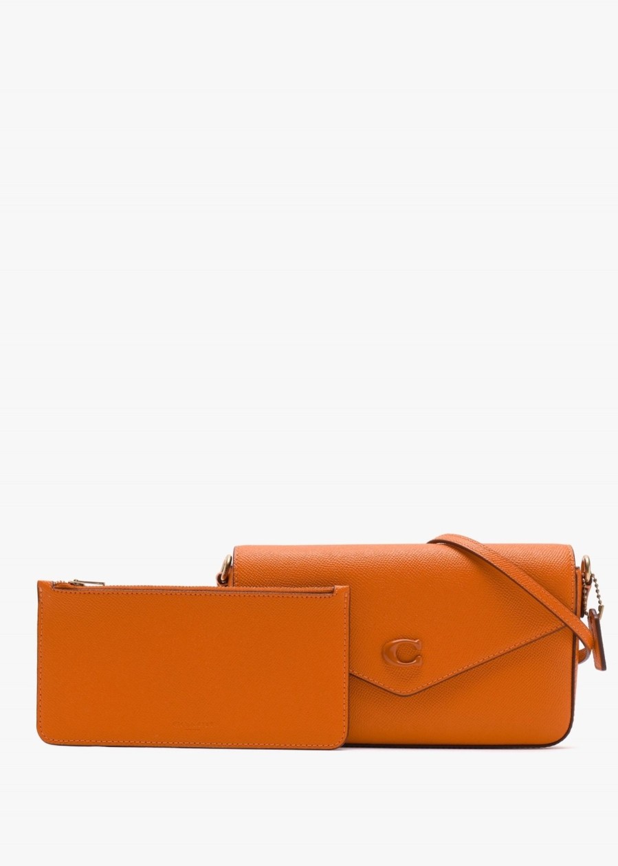 Womens COACH Crossbody Bags | Women'S Crossgrain Leather Cross-Body Bag In Sun Orange