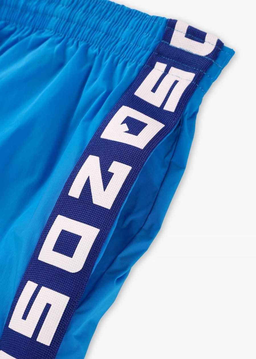 Mens DSQUARED2 Swimwear | Mens Logo Swim Shorts In Bluette