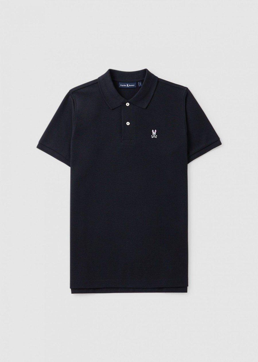 Mens PSYCHO BUNNY Polo Shirts | Mens Classic Poloshirt In Black