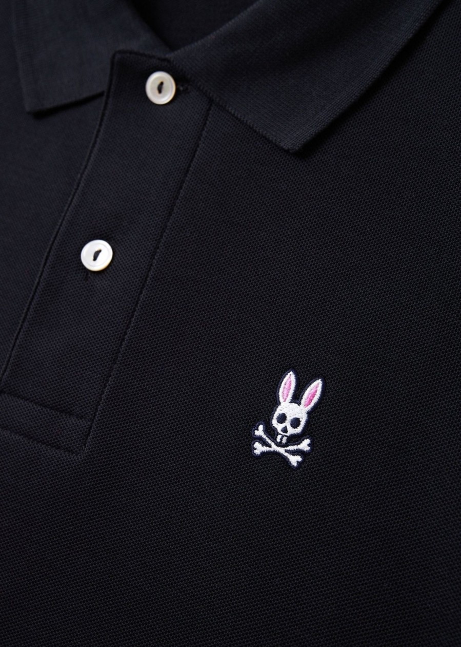 Mens PSYCHO BUNNY Polo Shirts | Mens Classic Poloshirt In Black