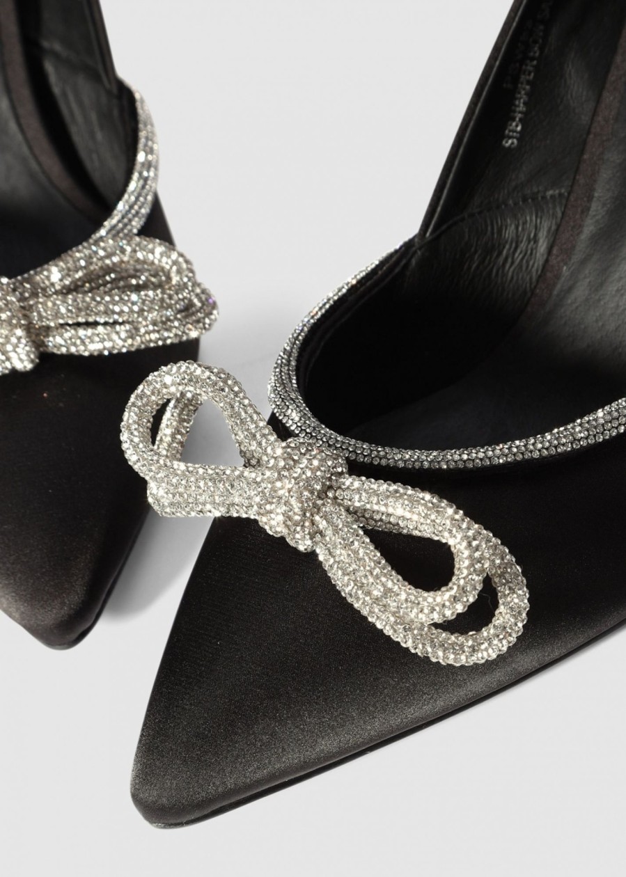 Womens SHOE THE BEAR Heels | Stb Harper Crystal Bow Heels