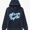 Mens BILLIONAIRE BOYS CLUB Sweatshirts & Hoodies | Mens Script Logo Popover Hoodie In Navy