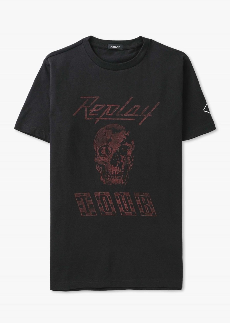 Mens REPLAY T-Shirts | Mens Classic Ii T-Shirt In Black