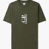 Mens C.P. COMPANY T-Shirts | Mens 30/1 Jersey British Sailor T-Shirt In Ivy Green