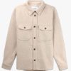 Mens LES DEUX Shirts | Mens Lennon Boucle Overshirt In Ivory