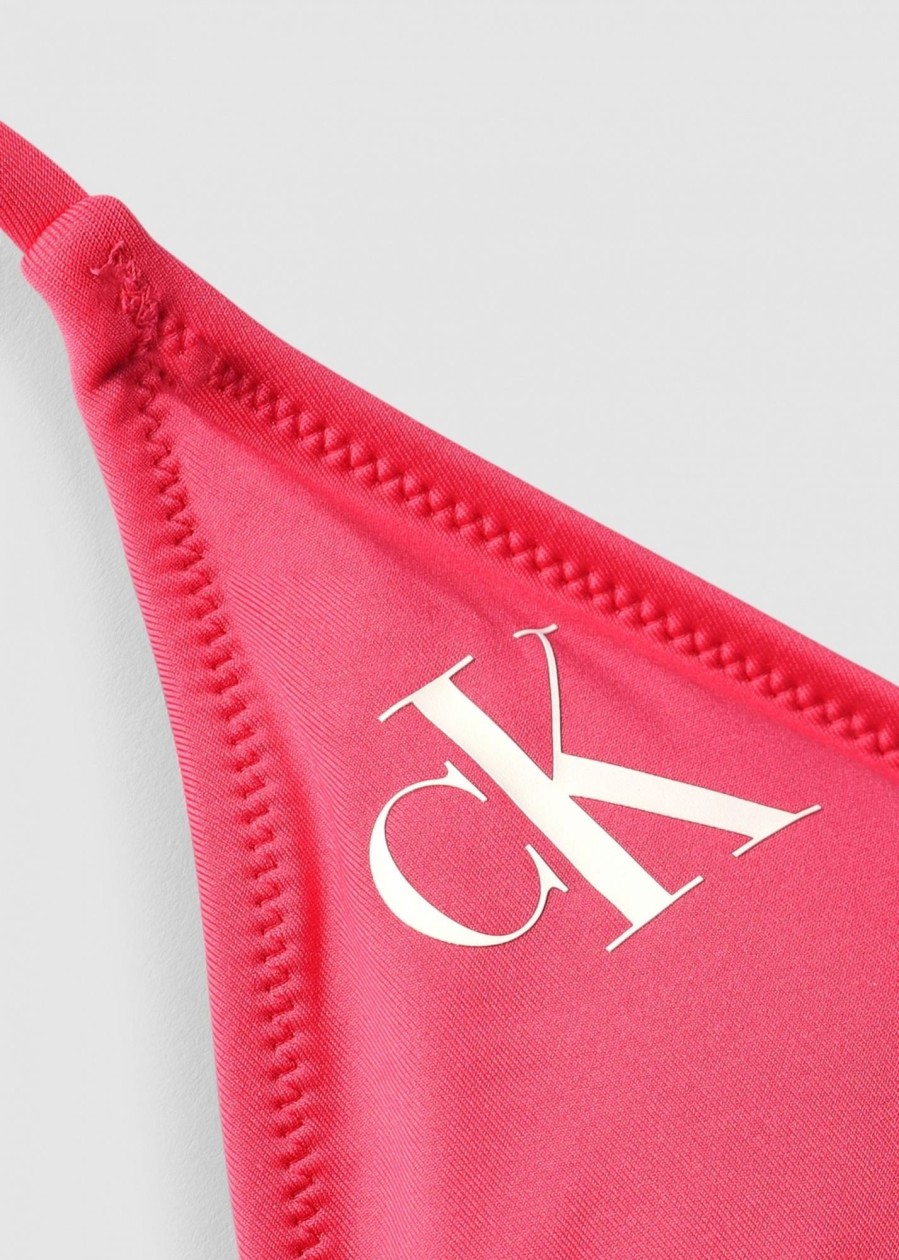 Womens CALVIN KLEIN Swimwear | Ck Mini Logo String Bikini Top