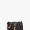 Womens VALENTINO Shoulder Bags | Womens Divina Baguette Bag In Nero Gold