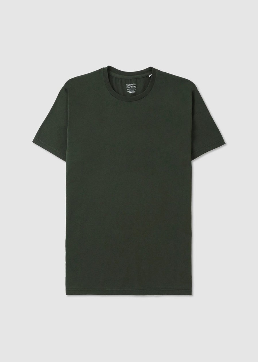 Mens COLORFUL STANDARD T-Shirts | Mens Classic Organic T-Shirt In Hunter Green