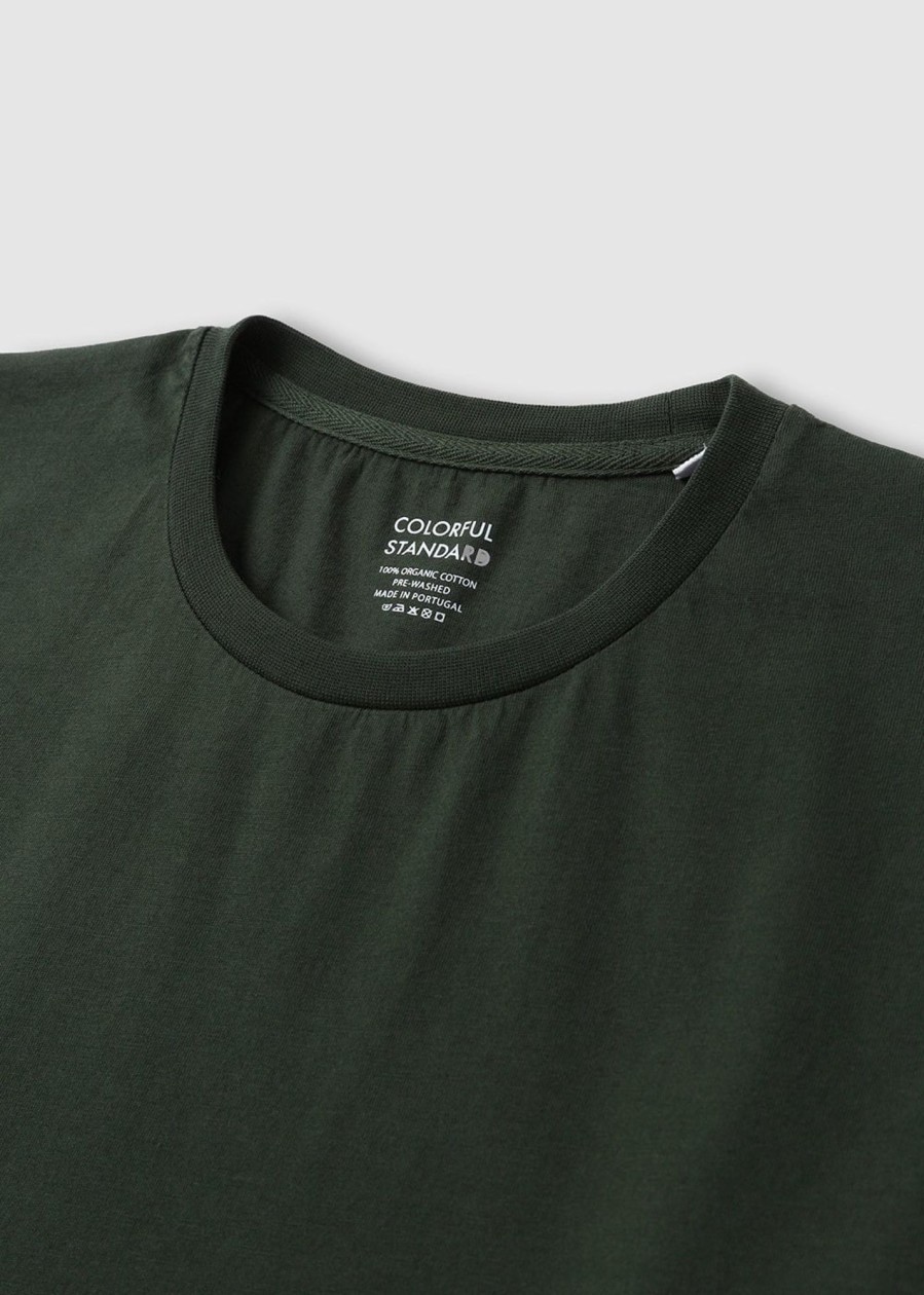 Mens COLORFUL STANDARD T-Shirts | Mens Classic Organic T-Shirt In Hunter Green