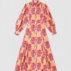 Womens RIXO Dresses | Womens Maddison Shirt Dress In Woodblock Rose