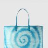 Womens ANYA HINDMARCH Tote Bags | Women'S I Am A Plastic Bag Tie Dye Blue Tote Bag