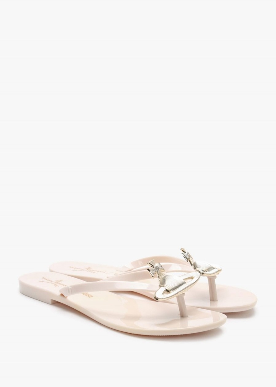 Womens VIVIENNE WESTWOOD Sandals | X Melissa Harmonic Orb Flip Flops In Ivory