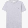 Mens LACOSTE T-Shirts | Mens Pima Cotton T-Shirt In Grey