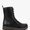 Womens FLY LONDON Boots | Womens Rami Leather Lace Up Ankle Boots In Black