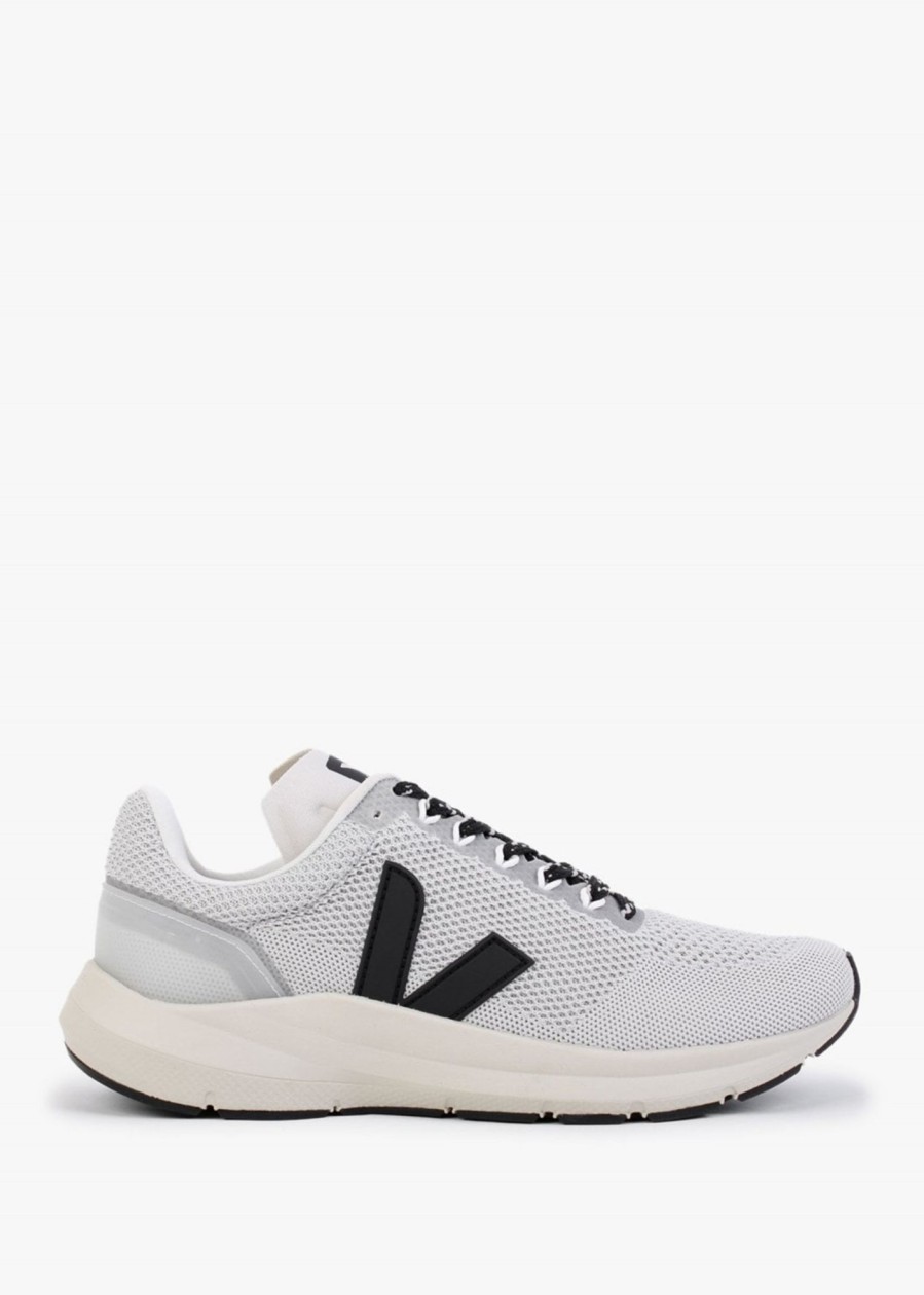 Womens VEJA Trainers | Womens Marlin Knitted Trainers In Pola Black