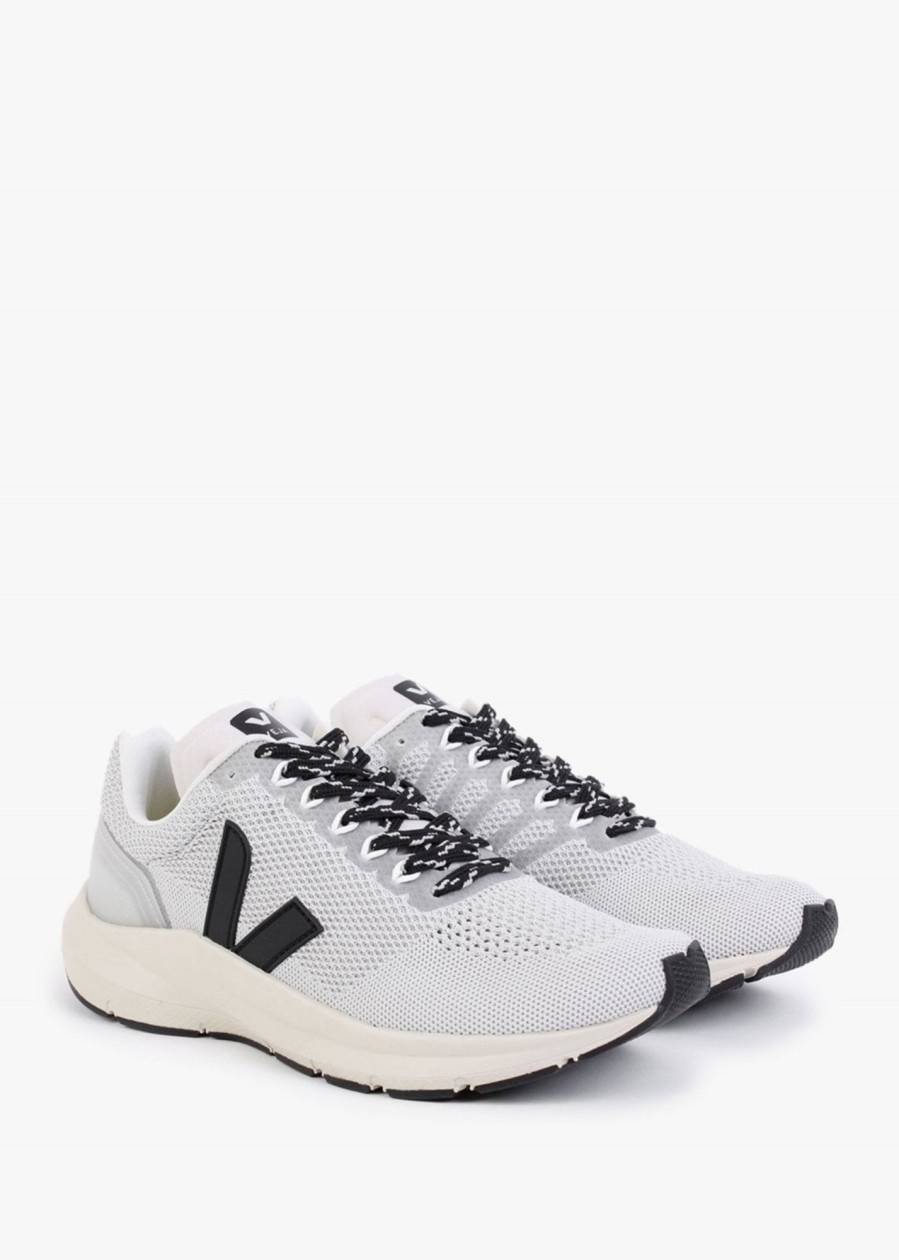 Womens VEJA Trainers | Womens Marlin Knitted Trainers In Pola Black