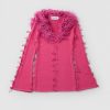 Womens HOUSE OF SUNNY Knitwear | Hs House Of Sunny Laced Peggy Fluffy Collar Cardigan