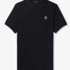 Mens BELSTAFF Polo Shirts | Mens Small Logo Polo Shirt In Black