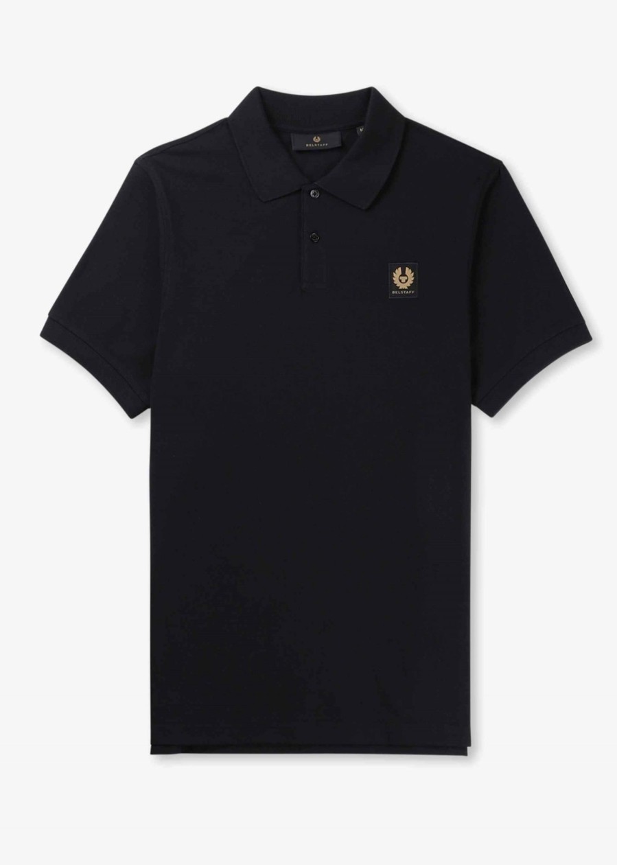 Mens BELSTAFF Polo Shirts | Mens Small Logo Polo Shirt In Black