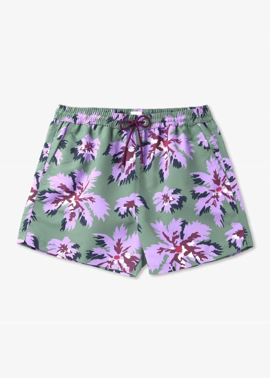 Mens PAUL SMITH Swimwear | Mens Palmera Print Swim Shorts In Green