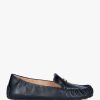 Womens COACH Flats | Womens Ronnie Leather Loafers In Black