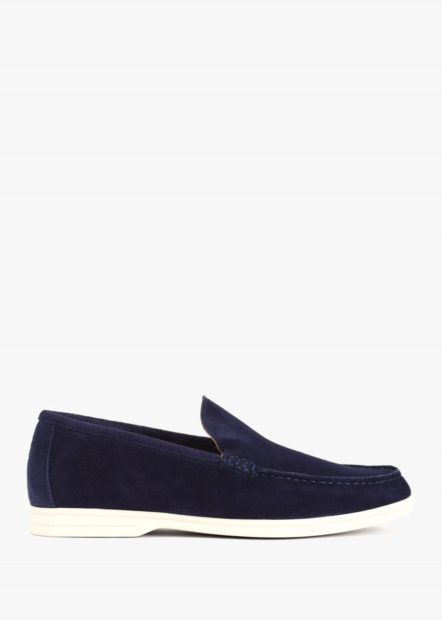 Mens OLIVER SWEENEY Shoes | Mens Alicante Suede Loafers In Navy