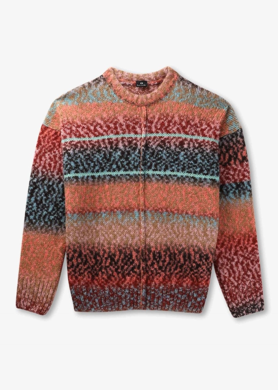 Womens PS PAUL SMITH Knitwear | Womens Patterned Wool Jumper In Pinks