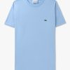 Mens LACOSTE T-Shirts | Mens Pima Cotton T-Shirt In Blue