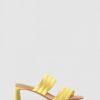 Womens SHOE THE BEAR Sandals | Womens Sylvi Padded Strap Heeled Sandals In Butter Satin