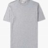 Mens JOHN SMEDLEY T-Shirts | Mens Lorca Welted T-Shirt In Silver