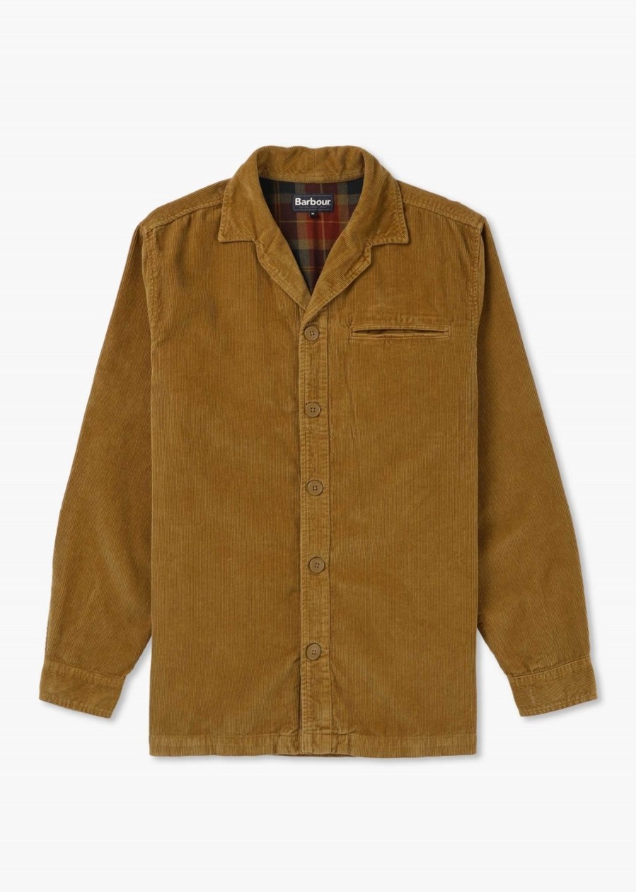 Mens BARBOUR Shirts | Mens Casswell Overshirt In Cinnamon