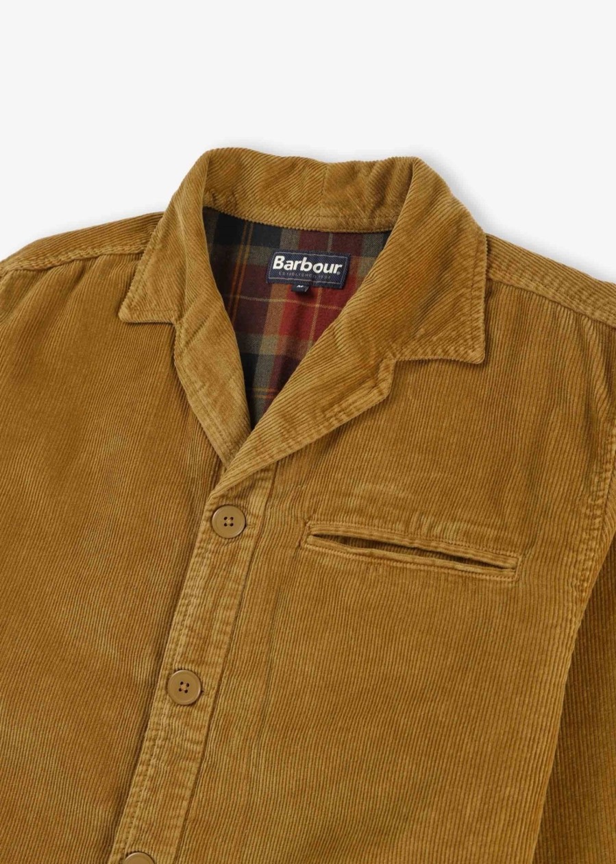 Mens BARBOUR Shirts | Mens Casswell Overshirt In Cinnamon