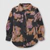 Womens FREE PEOPLE Coats & Jackets | Womens Ruby Floral Print Fleece Jacket In Charcoal