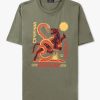 Mens REPLAY T-Shirts | Mens Authentic Boost T-Shirt In Light Military