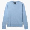 Womens LEVETE ROOM Knitwear | Womens Eloise Cashmere Jumper In Blue