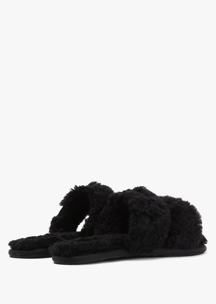 Womens UGG Gifting | Womens Maxi Curly Scuffetta Slipper In Black