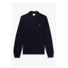 Mens LACOSTE Polo Shirts | Mens Classic Pique Long Sleeve Polo Shirt In Dark Navy