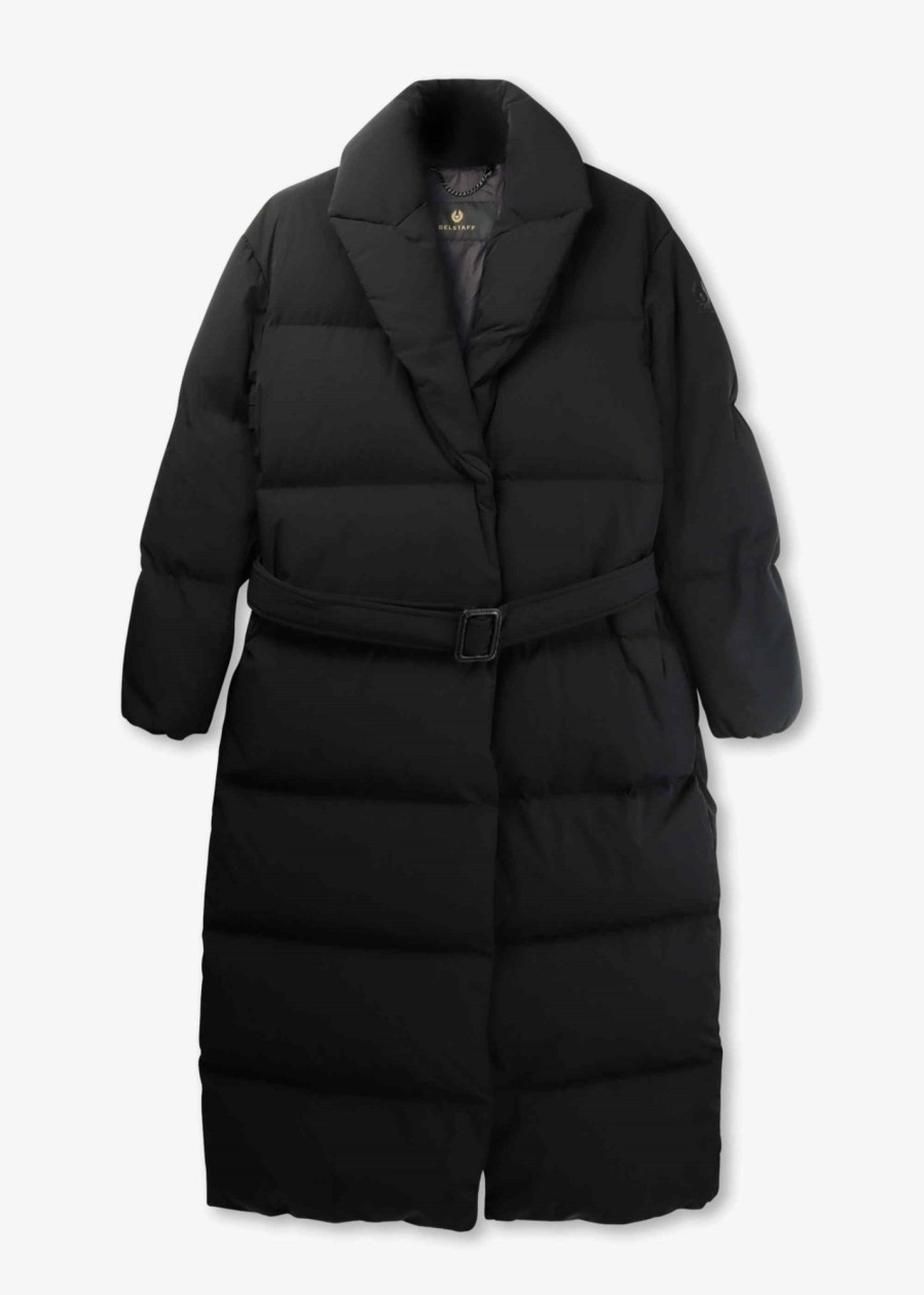 Womens BELSTAFF Coats & Jackets | Womens Wren Long Down Coat In Black