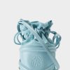 Womens ALEXANDER McQUEEN Tote Bags | Alexander Mcqueen Women'S Soft Curve Light Blue Cross Body Bag