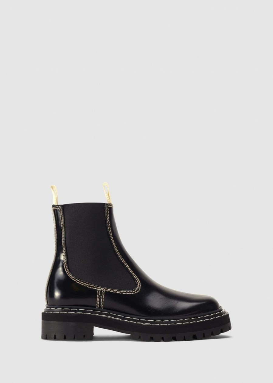 Womens PROENZA SCHOULER Boots | Women'S Lug Contrast Black Boots