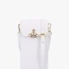 Womens VIVIENNE WESTWOOD Crossbody Bags | Womens Vegan Phone Bag In White Light Gold