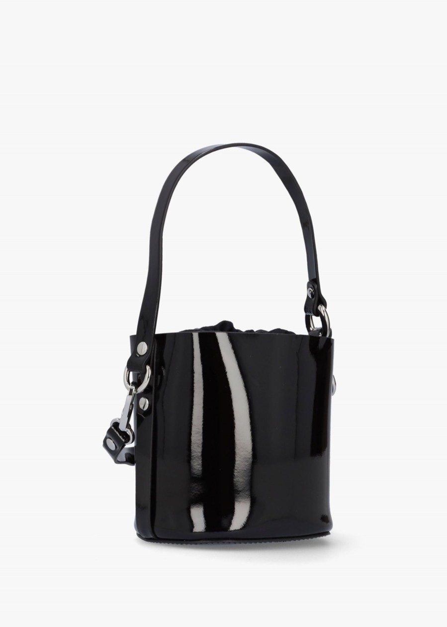 Womens VIVIENNE WESTWOOD Shoulder Bags | Womens Daisy Leather Drawstring Bucket Bag In Black Patent