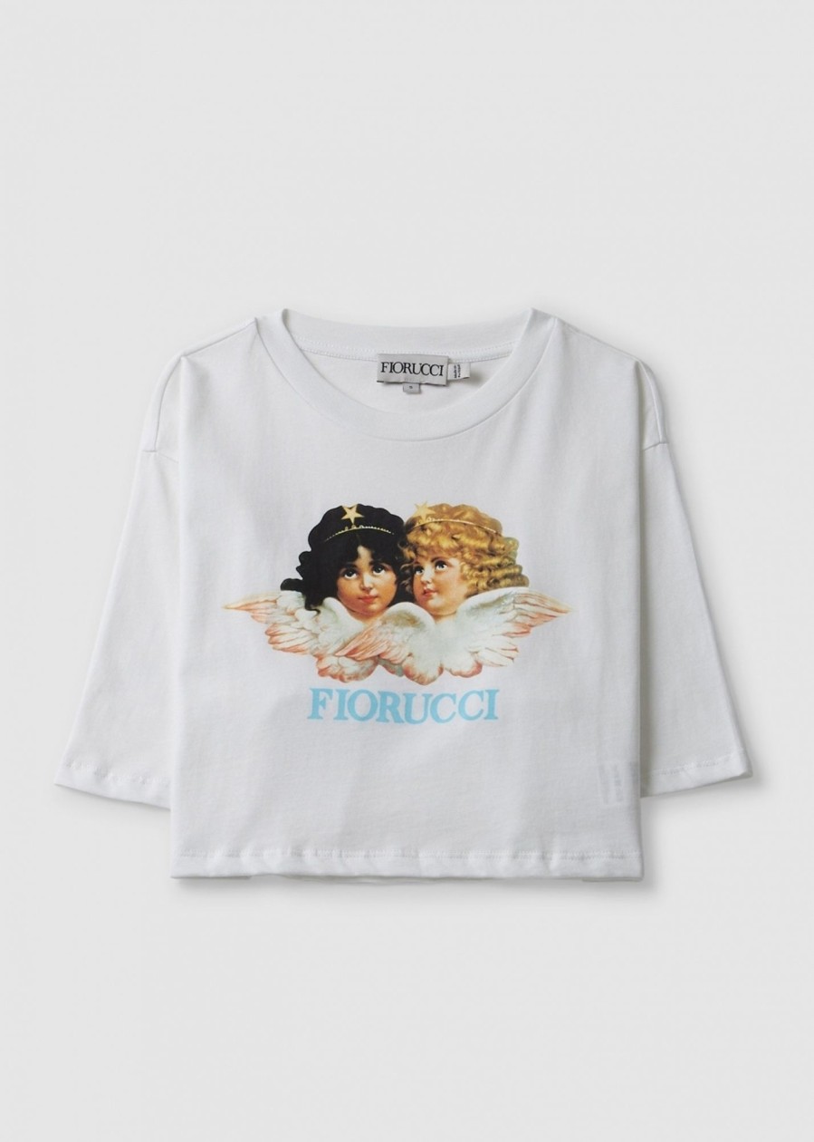 Womens FIORUCCI Tops | Fc Vintage Angels Cropped T-Shirt