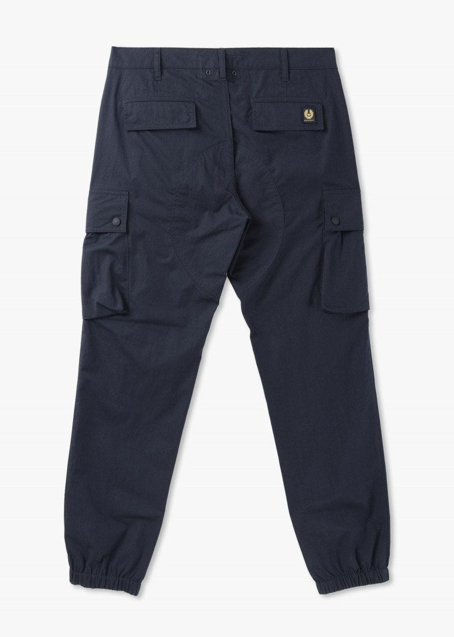 Mens BELSTAFF Trousers | Mens Trialmaster Cargo Trousers In Dark Ink