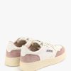 Womens AUTRY Trainers | Womens Medalist Low Leather And Suede Trainer In Pink