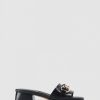 Womens SHOE THE BEAR Sandals | Womens Colette Faux Croc Sandals With Horse Bit In Black