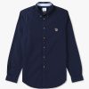 Mens PAUL SMITH Shirts | Mens Zebra Badge Long Sleeve Shirt In Navy