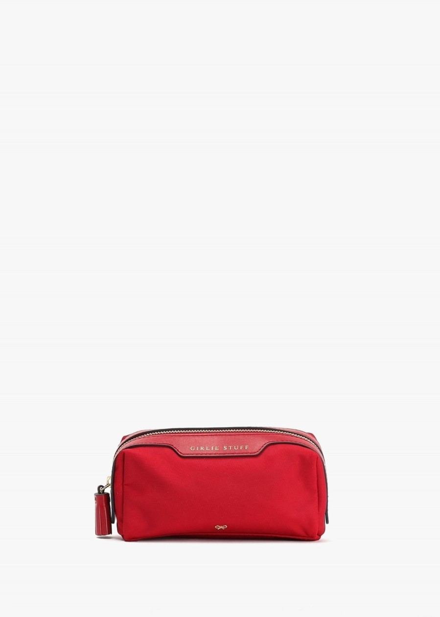 Womens ANYA HINDMARCH Cosmetic Bags | Womens Girlie Stuff Pouch In Red