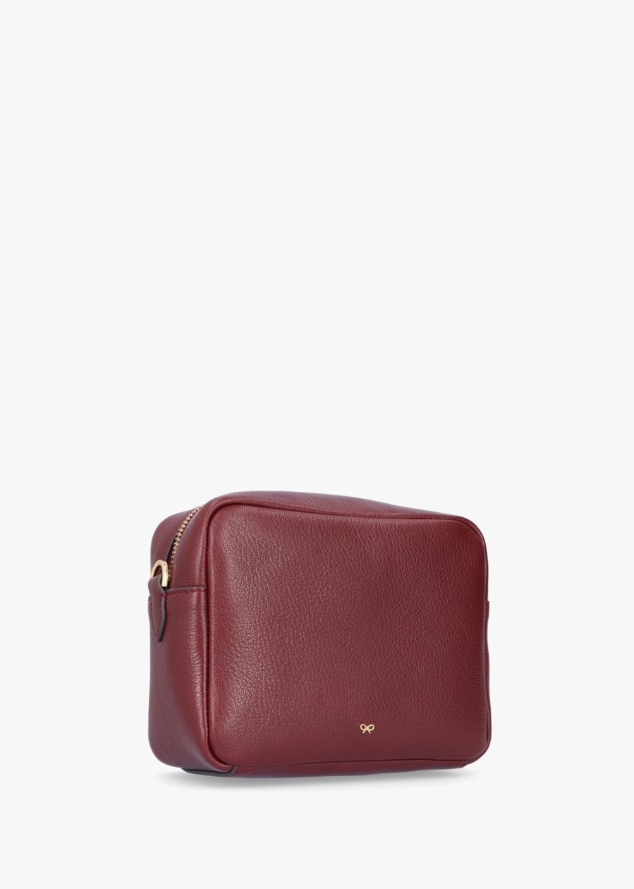 Womens ANYA HINDMARCH Crossbody Bags | Womens Neeson Tassel Leather Crossbody Bag In Rosewood