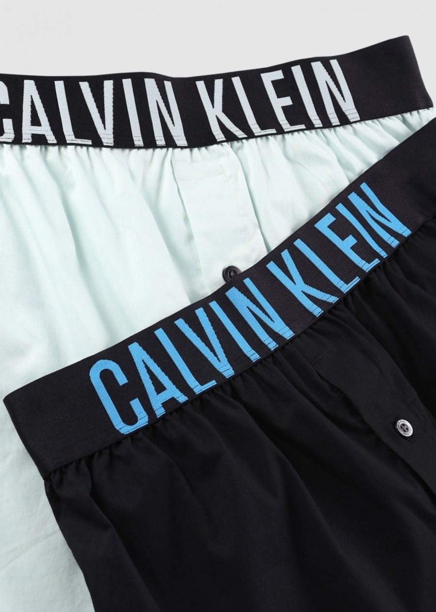 Mens CALVIN KLEIN Underwear | Mens 2 Pack Slim Boxers In Multi